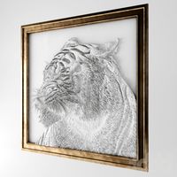 барельеф тигр