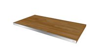SSG Table top 50 Oak with Aluminium edge Item No. 200320