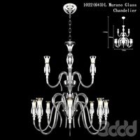 Murano Glass Chandelier 6+3 Lights model 1022