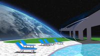 Space luxury cruise liner