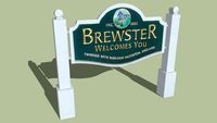 Welcome Sign Brewster, Massachusetts
