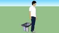 Nexo Washbasin 550 w/Semi-pedestal