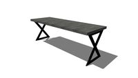 HCD – 30x90 X-Frame Desk w/1x2 Tube Steel