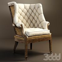 RESTORATION HARDWARE - Deconstructed 19th C. English Wing Chair