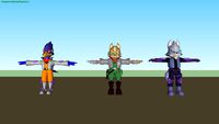 ssbb STAR FOX RAGDOLL PACK