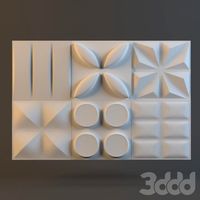Комплекта сборных 3D панелей.