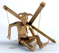 Бронзовая статуэтка &quot;Марионетка&quot;