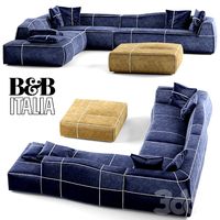 модульный диван b&b bend sofa