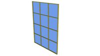 EFCO 5600 Curtain Wall - Inside Glazed - 5622c310 6X6