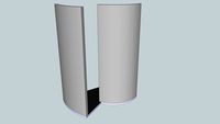 LUX ELEMENTS- TUB-RSE - The space-saving corner shower