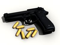 Beretta Pistol3d model