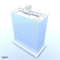 High Definition Office Buiding 053d model