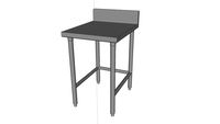 Worktable w/Back-Splash & Cross-Bracing WT1-30-XB-24]