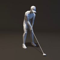 Gold Man Figure3d model