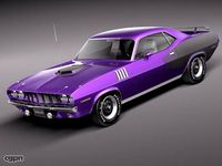 Plymouth Hemi Cuda - Barracuda 19713d model