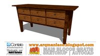 Aparador Rustico 60x160x78cm