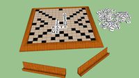 A scrabble board
