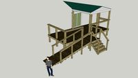 Add On Weather Treated Back Porch with Handicap Accessible Ramp