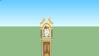 AED Grandfather Clock - White