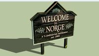 Welcome Sign Norge, Virginia