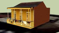 Casa madera amarilla m63
