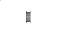 Poulie dente moyeu amovible pour courroie largeur 25,4 mm