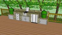 14' Outdoor Kitchen on raised deck