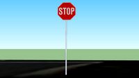 stop sign at Husdon Rd and Palisades Dr ne corner