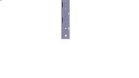 Perforated crosspiece 2 rows - For Altis enclosure H/L/P 400 mm - L. 298 mm
