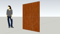 wooden gate door