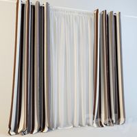 Eyelets for curtains with tulle