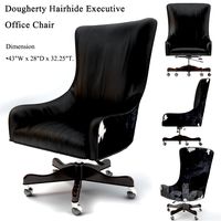 Brindle, Dougherty Hairhide Executive Office Chair, Working chair