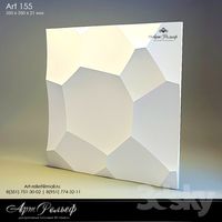 3d gypsum panel 155 from Art Relief