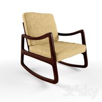 OLE WANSCHER 1960S TEAK ROCKING CHAIR