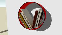 circolar bookcase