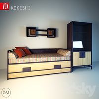 bed, shelf, bookcase Kokeshi VOX
