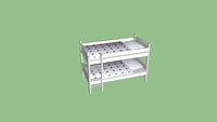 White Bunkbed
