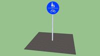 Gemeinsamer Rad- und Fußweg