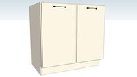 Base Double Door Full Height - Full Depth Shelf