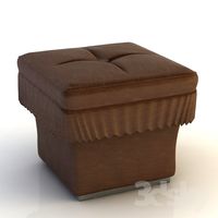 Leather Poof