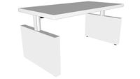 Ahrend Four_Two desk, Side panel leg single 160x80
