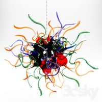 Mouth Blown Murano Glass Mylti-Color Chandeliers