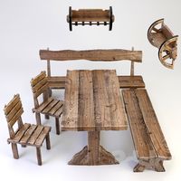 aged wood furniture