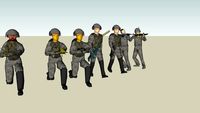 The standard colombian soldier generations (and history of the helmet with the visor)