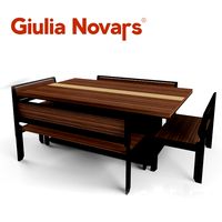 Milano Giulia Novars table with benches