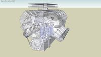*WORKS*5 Cylinder Engine Block (Sketchy Physics)