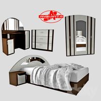 Bedroom set, Ambianta Inter 2 cireş