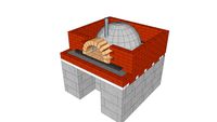 Wood fired pizza oven (part designed)