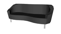 Wavy modern couch