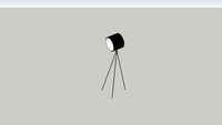 FLY SUNLIGHT, lampadaire trepied noir